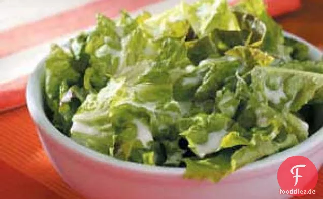 Salat mit Buttermilchdressing für 2 Personen