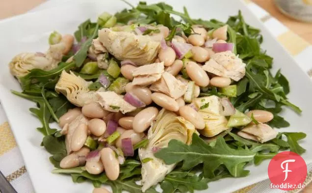 Artischocken-Bohnen-Salat mit Thunfisch