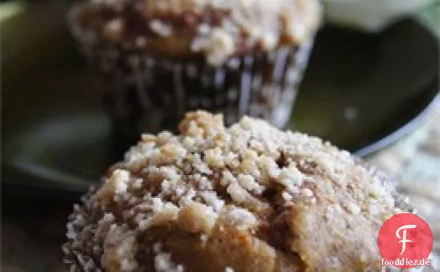 Mit Frischkäse gefüllte Kürbismuffins