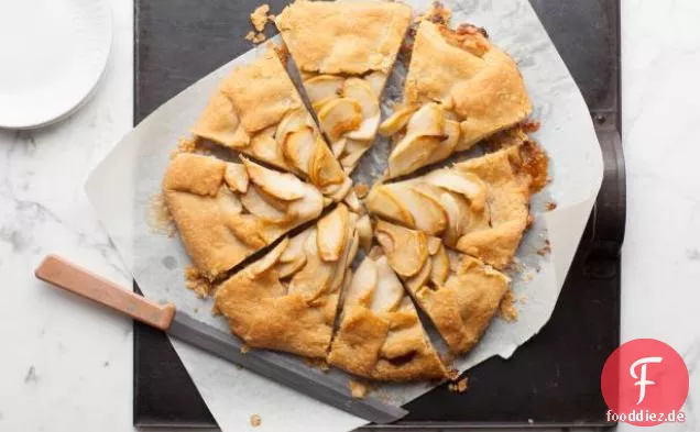 Flacher Apfelkuchen mit perfekter Tortenkruste