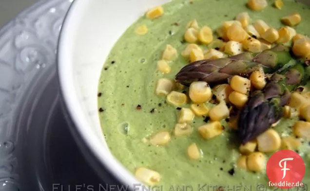 Rohe Spargelcremesuppe