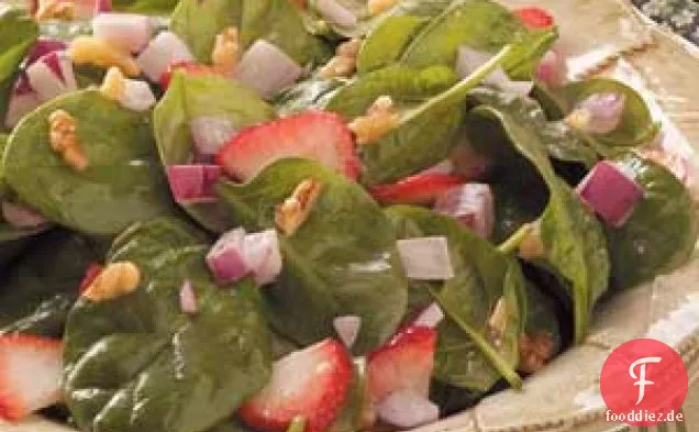 Erdbeer-Speck-Spinat-Salat