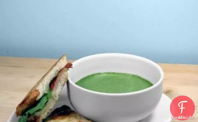 Gebratene Spargelsuppe