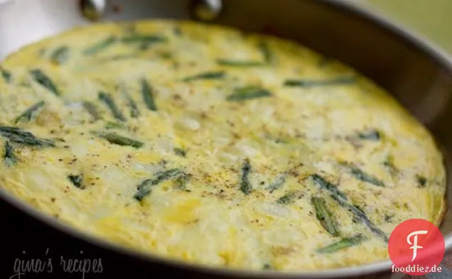 Spargel-Und Schweizer Käse-Frittata