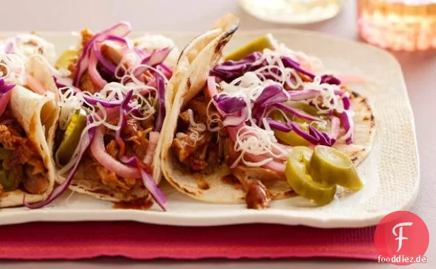 Geschmorte Schweinefleisch-Tacos