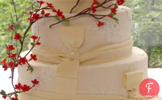 Zimt-Vanille-Hochzeitstorte mit mexikanischer heißer Schokoladen-Buttercreme
