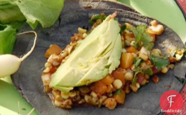 Kein Fleisch milchfreie Knoblauch-Tacos