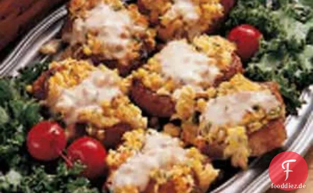 Schweinekoteletts mit Maisdressing