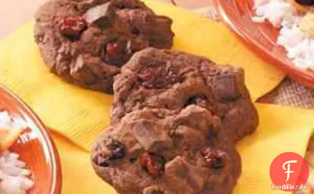 Kirsch-Schokoladen-Stückchen-Kekse