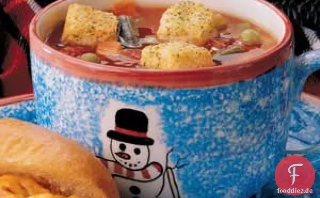 Vegetarische Gemüsesuppe