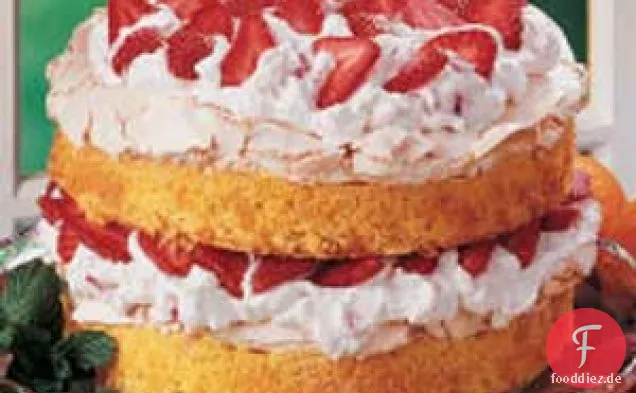 Erdbeer-Baiser-Kuchen