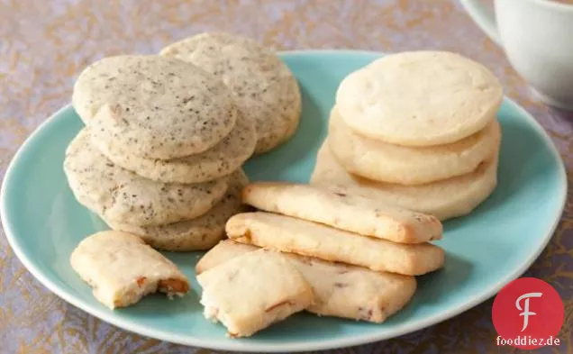Klassische Shortbread-Kekse in 4 Zutaten mit 1 Zutatenvariationen