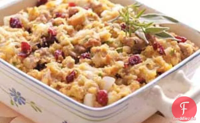 Cranberry-Maismehl-Dressing