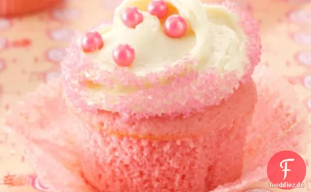 Rosa Samt Cupcakes