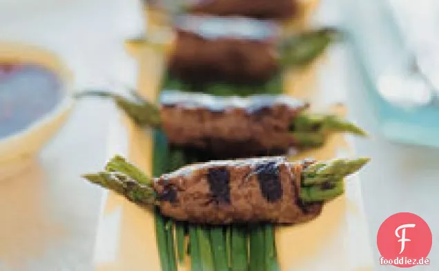 Rindfleisch Und Spargel Negimaki