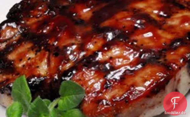Gegrillte Schweinelendekoteletts