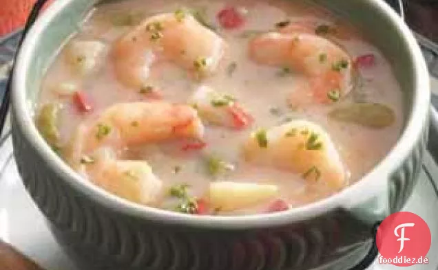 Fettarme Garnelensuppe
