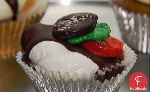 Schokoladen-Marshmallow-Cupcake