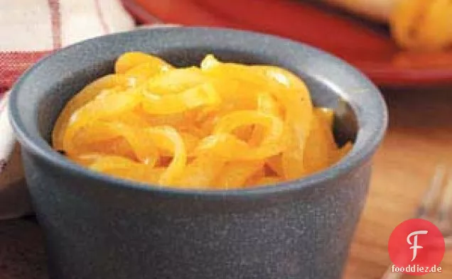 Zwiebelbelag für Würstchen