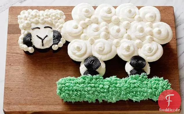 Kleine Lamm-auseinanderziehbare Cupcakes