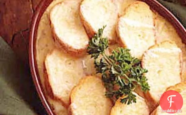 Käsiger Zwiebelauflauf