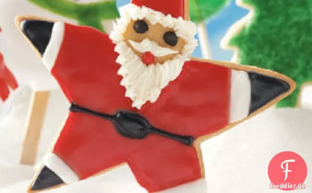Weihnachtsmannstern-Kekse
