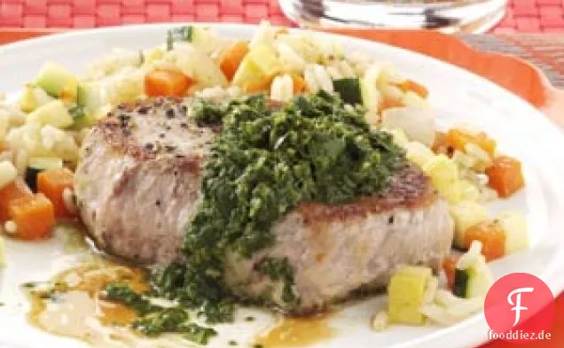 Schweinekoteletts mit Chimichurri