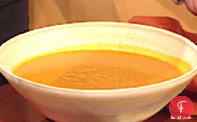 Orange Du bist froh, dass es Thanksgiving-Suppe ist