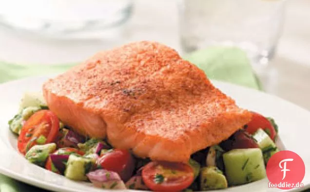Lachs mit Gemüsesalsa