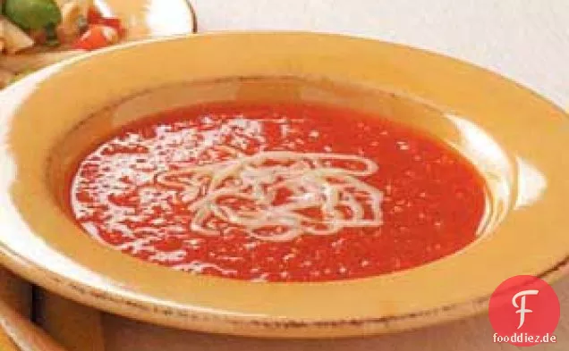 Rote Paprika-Tomatensuppe