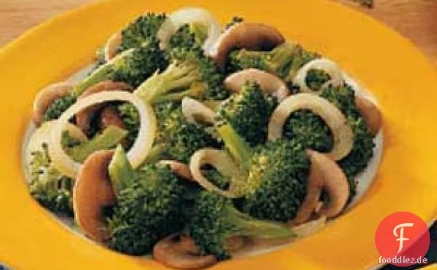 Brokkoli-Pilz-Gemisch