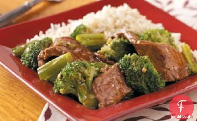 Saucy Rindfleisch mit Brokkoli