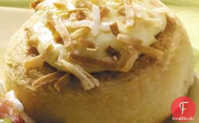 Orangefarbener Kaffee-Kuchen-Ring