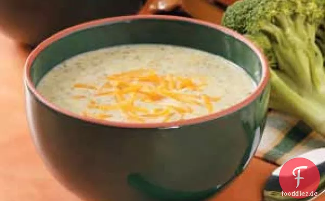 Brokkoli-Käse-Suppe für 2