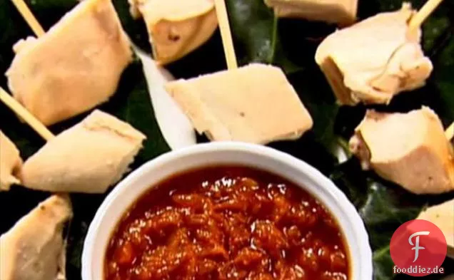 Brathähnchen mit Sataysauce