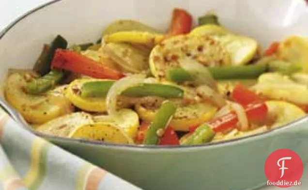 Gelber Kürbis und Paprika