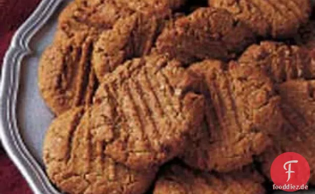 Erdnussbutter-Haferflocken-Kekse