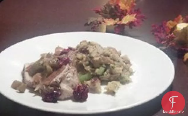 Slow Cooker Apfelwein geschmortes Schweinefleisch