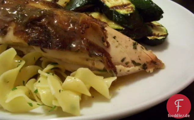Gebratenes Huhn mit Herbed Butter