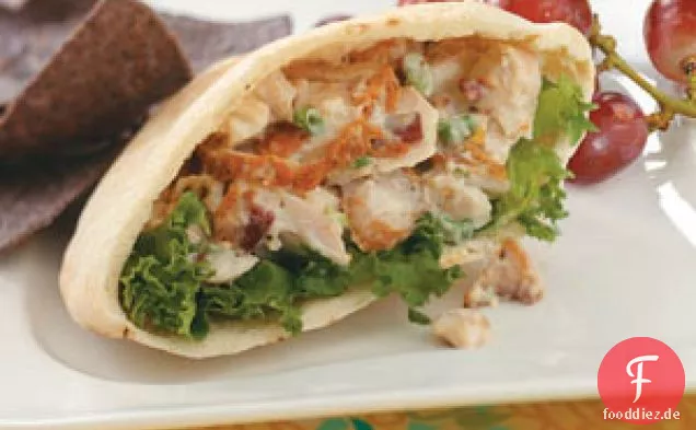 Gebratene Hühnchen-Pitas