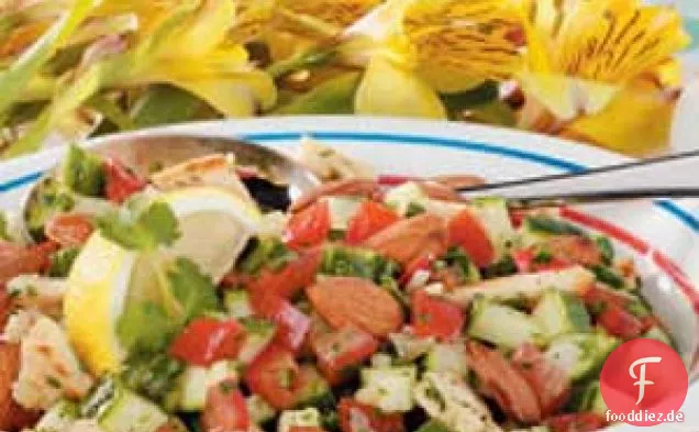 Zitroniger Gurkensalat
