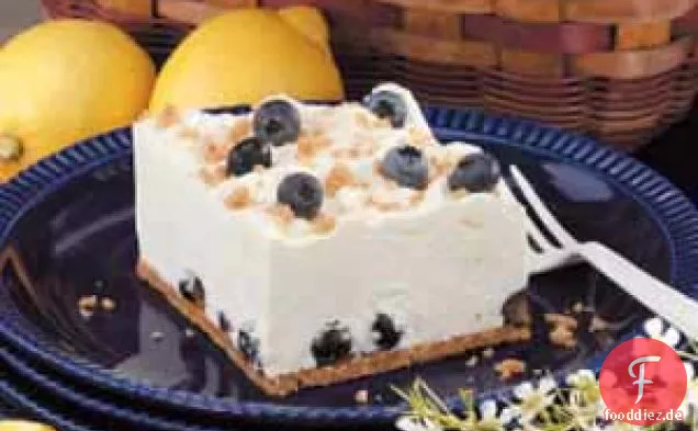 Zitronen-Chiffon-Blaubeer-Dessert