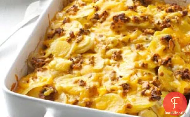 Sonnengetrocknete Tomaten überbackene Kartoffeln