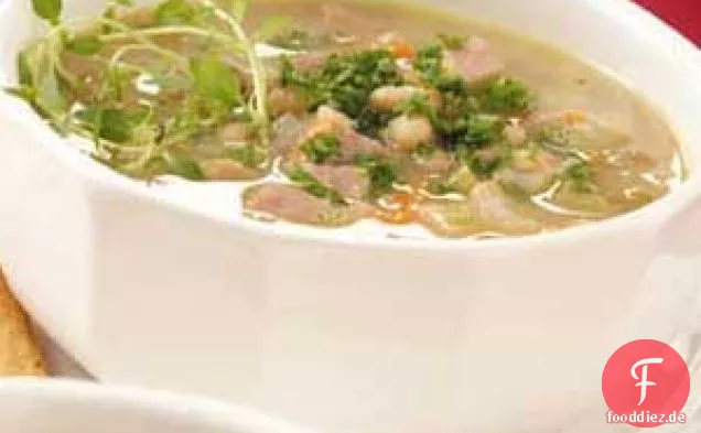 Schinken-Bohnen-Suppe