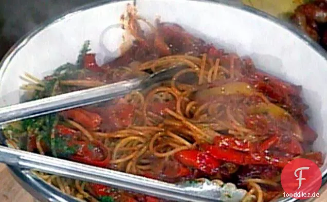 Spaghetti mit Paprika---Spaghetti mit Peperonisugo