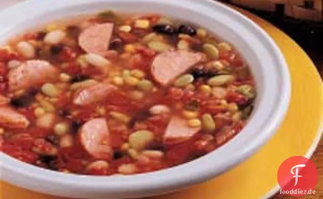 Bohnenwurstsuppe