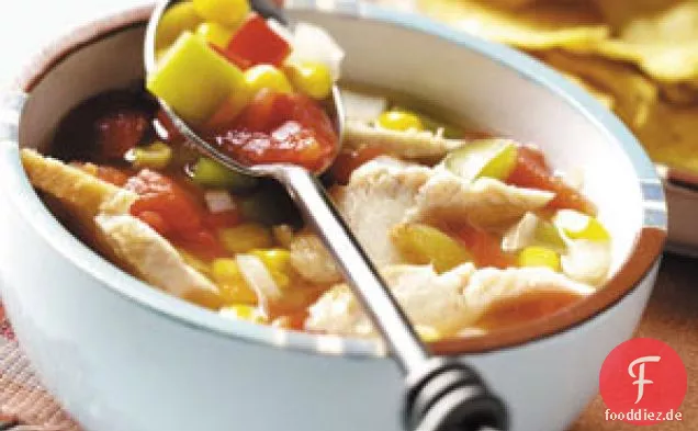Slow Cooker südwestliche Hühnersuppe