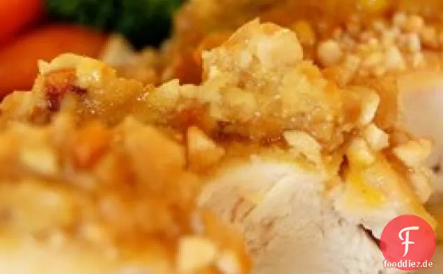 Hühnchen mit Cashewkruste