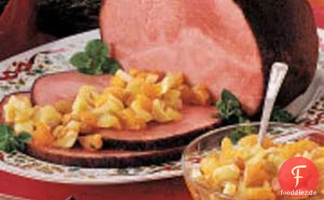 Gewürzter Schinken mit Apfelrelish
