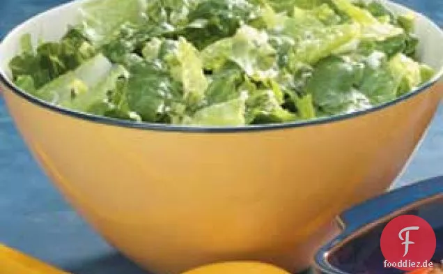 Zitronenvinaigrette auf Gemüse